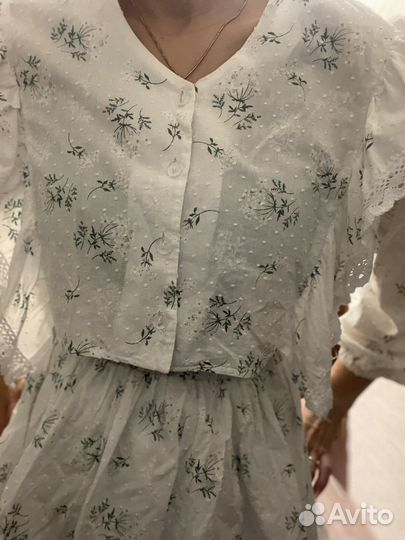 Костюм из муслина женский