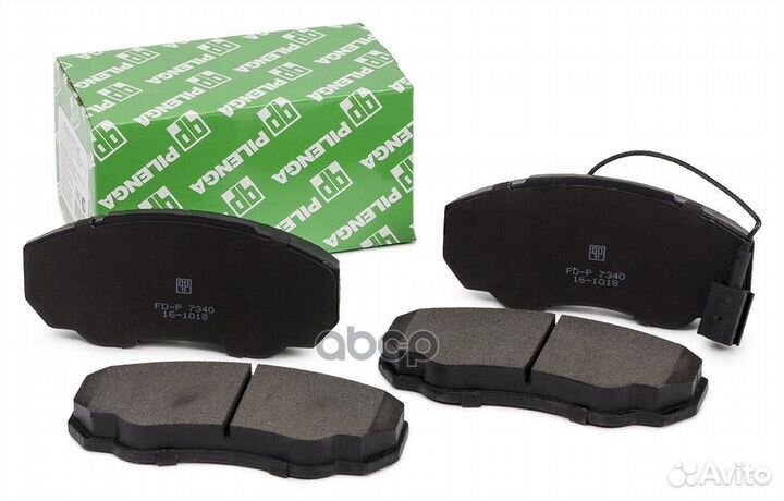 Колодки тормозные дисковые перед прав/лев BO