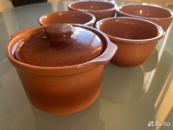 Набор глиняной посуды 5 предметов