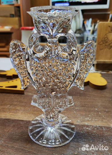 Хрустальная сова из гусевского хрусталя