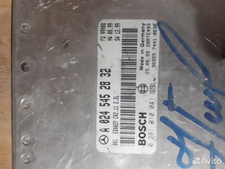 Блок управления двигателя А 024 545 28 32 мерседес