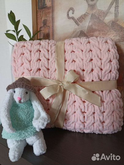 Плед детский плюшевый