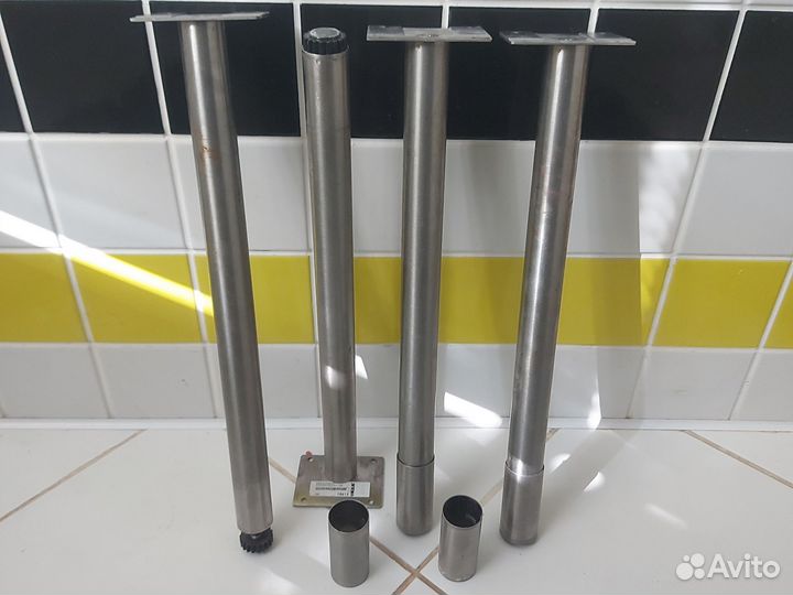 Ножки регулируемые хром 50 см IKEA