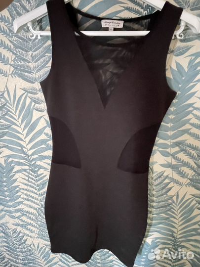 Черное платье мини