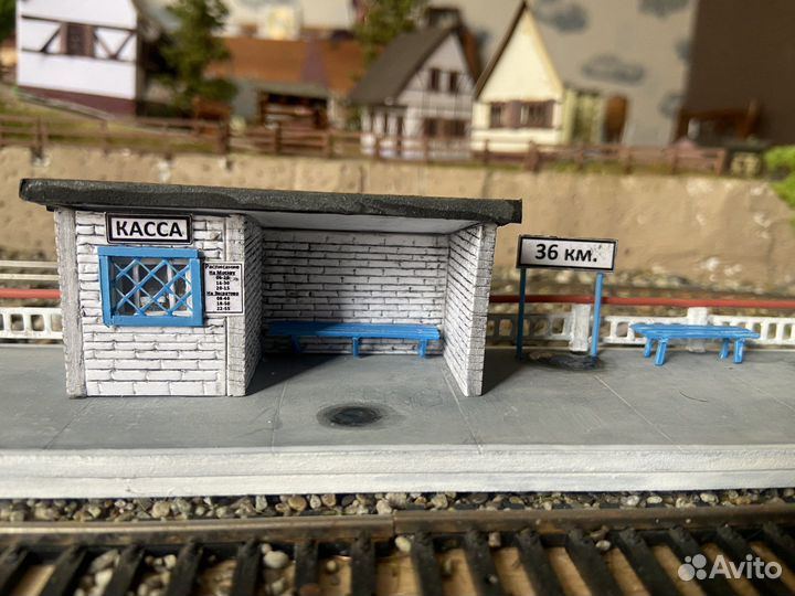 Модели железных дорог 1 87. Пассажирская платформа