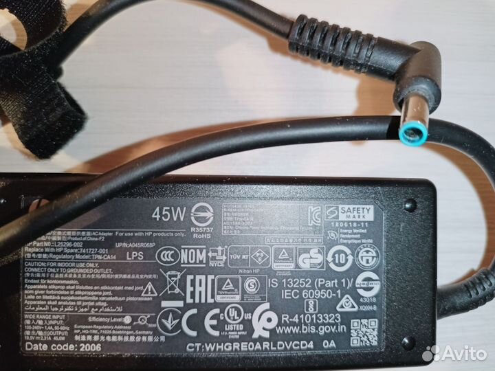Блок питания для ноутбука hp 19.5v 2.31a