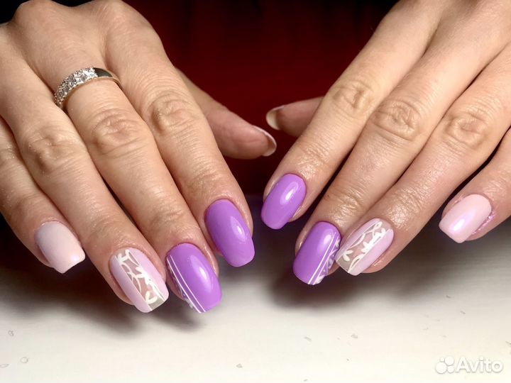 Маникюр, педикюр (аппаратный ) наращивание