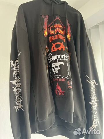 Vetements Metal Patch Hoodie