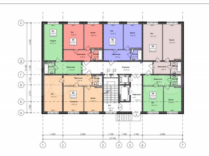 1-к. квартира, 33 м², 6/9 эт.