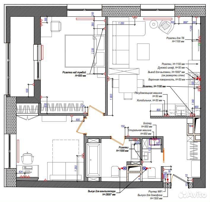 2-комнатная квартира в аренду, Москва, Кронштадтский б-р, 6к3 — 150 000 ₽/мес