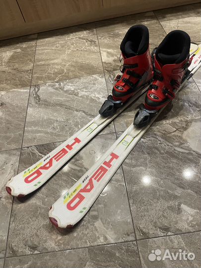 Горные лыжи детские 120 с ботинками