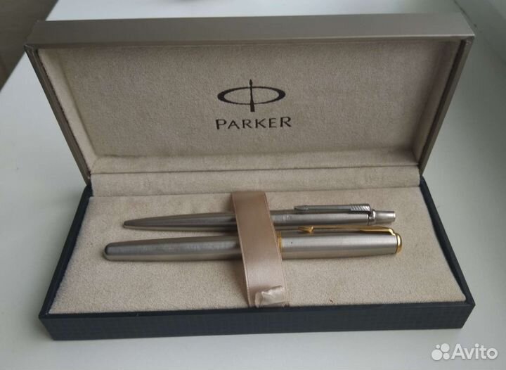 Ручки Parker Sonnet St. Steel 2 шт. в наборе