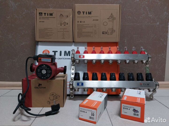 Коллектор для тёплого пола в ассортименте