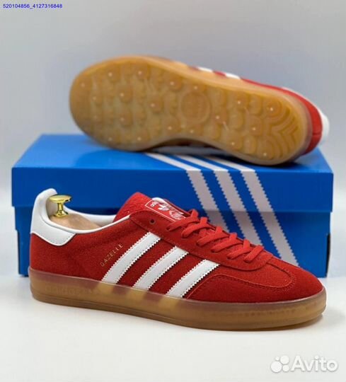 Кроссовки Adidas Gazelle Red (Арт.54043)