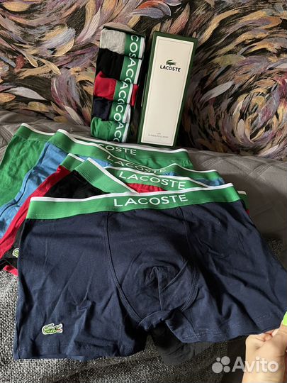 Трусы мужские боксеры lacoste