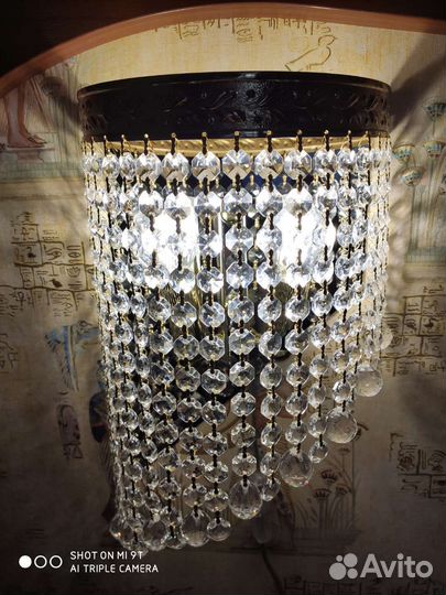 Хрустальная бра bohemia на 2 лампочки