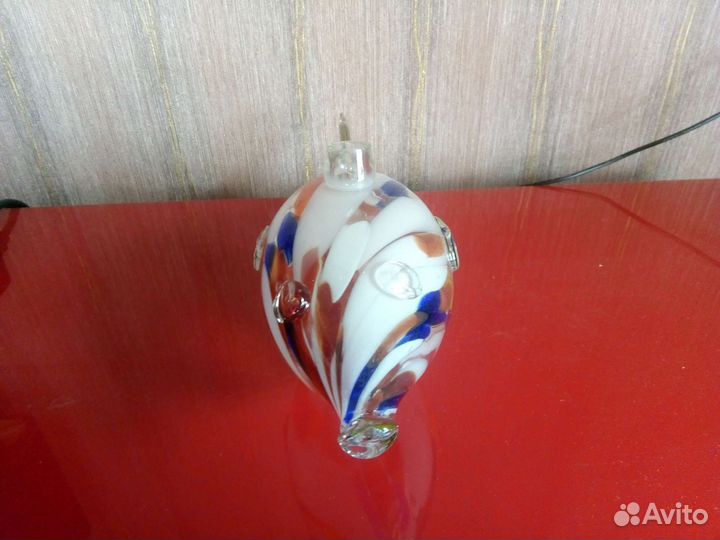 Штоф рыба, цветное стекло СССР