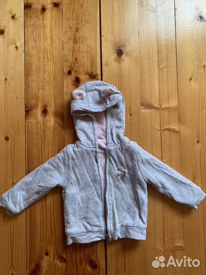 Теплая кофта для девочки 86 размер