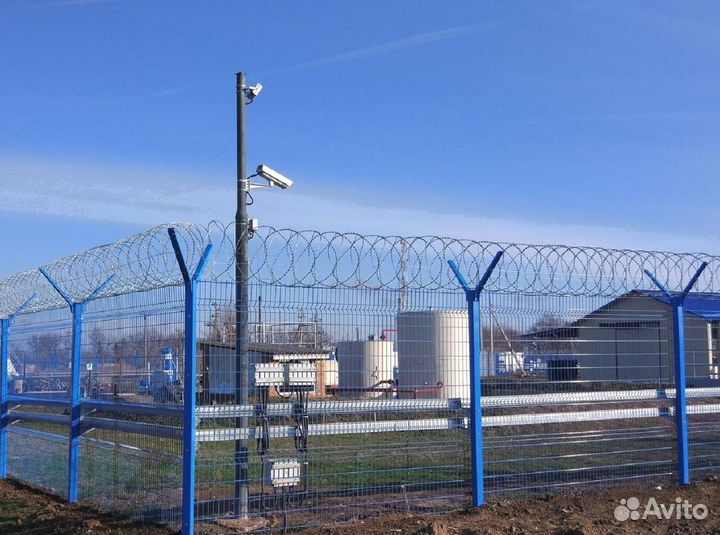 Забор из 3Д сетки под ключ пром зона