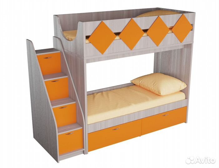 Детская двухъярусная кровать