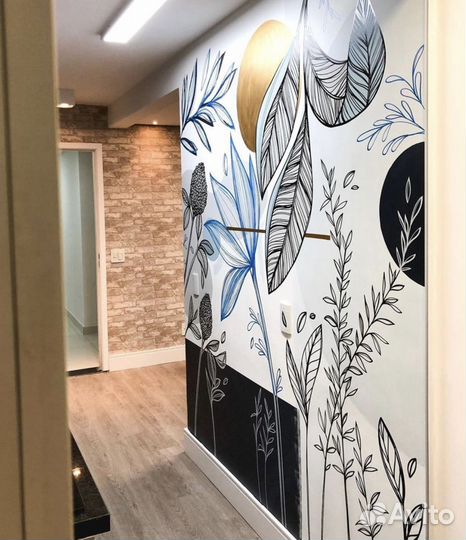 Роспись стен (пример на фото Квартира-Коридор )