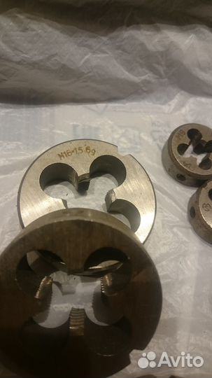 Плашка, лерка редкий размер М4 LH, М7х0,75, М9х1