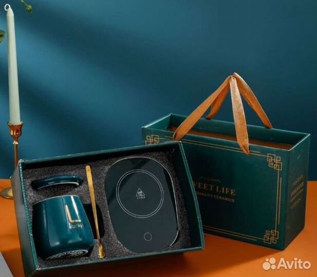 Кружка керамическая с подогревом