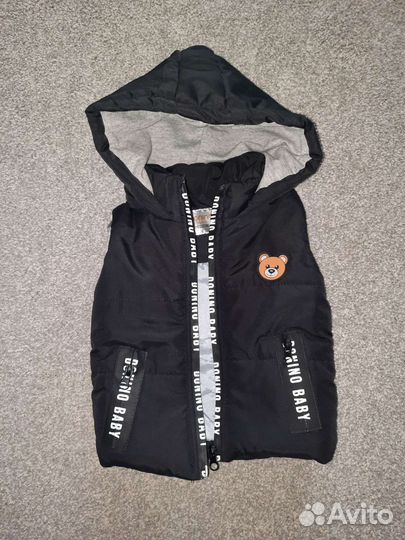 Жилетка утеплённая 68-74р