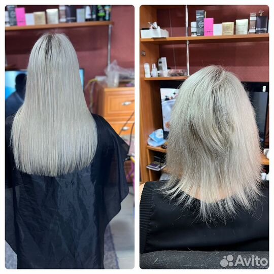 Коррекция нарощенных волос