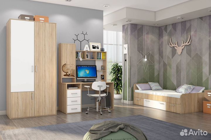 Стол компьютерный новый с надстройкой