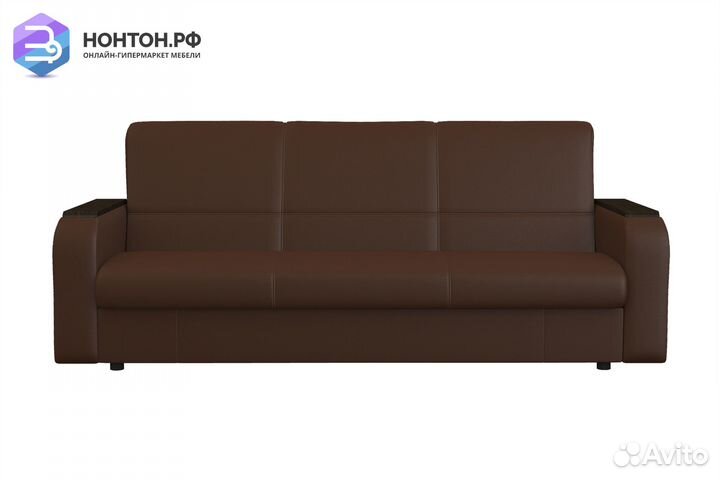 Диван книжка Вега-28 темно-коричневый