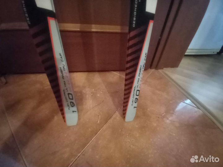 Беговые лыжи 190см с палками 140 см