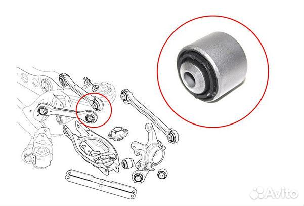 Сайлентблоки задних поперечных рыч BMW3 E90 X1 E84