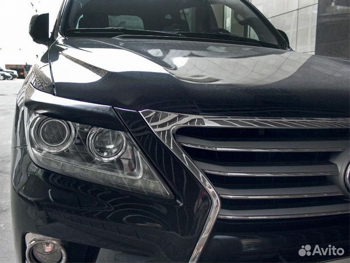 Накладки на передние фары реснички Lexus LX 570