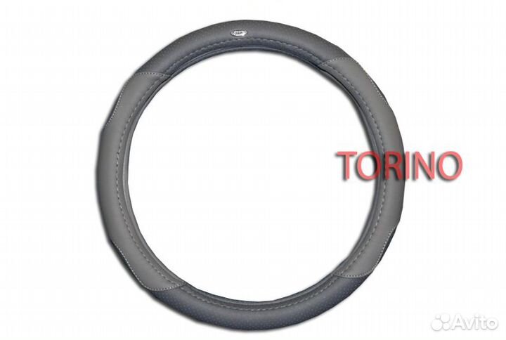 Оплетка для руля в блистере M(37-38см) экокожа