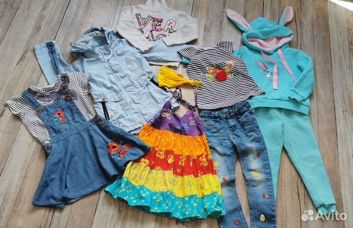 Вещи пакетом девочка 104 110