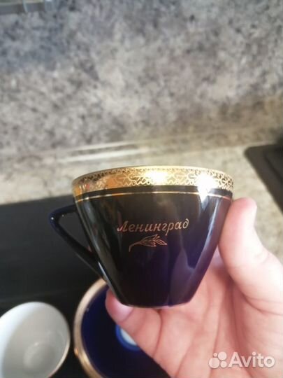 Кофейный сервиз Рига, чайная пара лфз