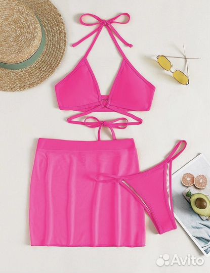 Купальник раздельный бикини с юбкой