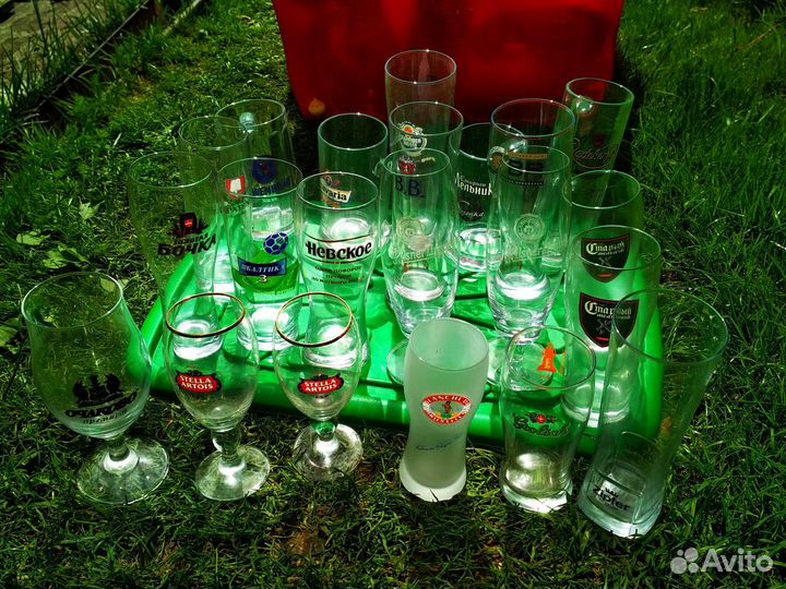 Пивные бокалы и кружки (коллекция 23шт новых)