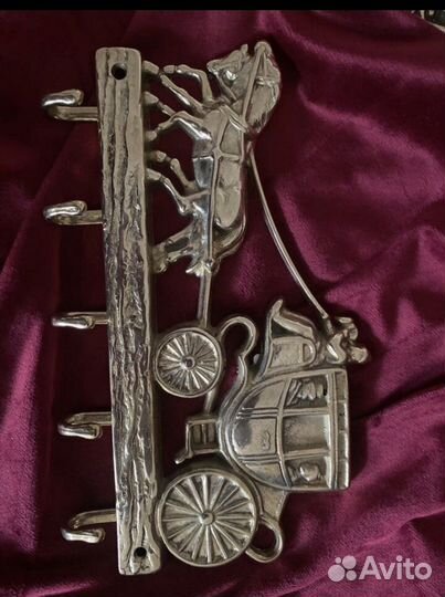 Вешалка карета для Снежаны, Латунь Италия