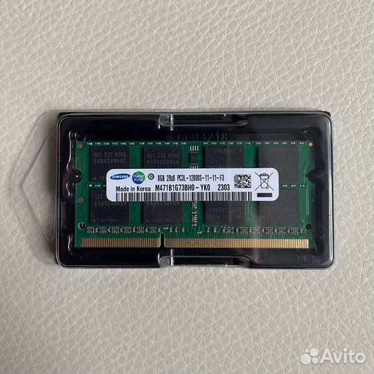 Новая память для ноутбука 8гб DDR3L/DDR3