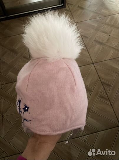 Зимняя шапка Густи, варежки