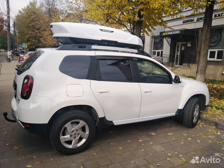 Бокс на крышу Broomer 430л. Крабы, белый глянец