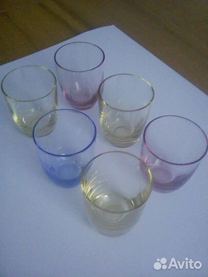 СССР Редкие Рюмки - Стопки Цветной Хрусталь Новые
