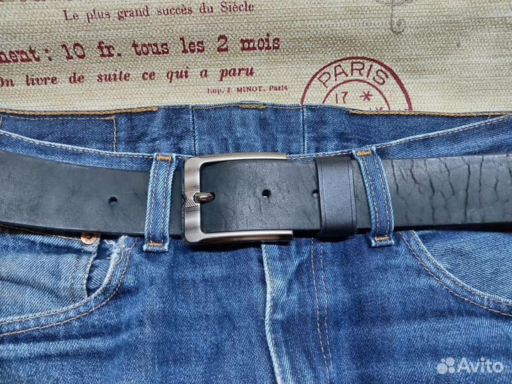 Кожаный ремень (ручная работа)