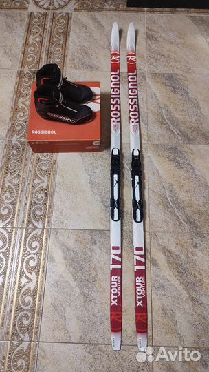 Лыжи и ботинки Rossignol