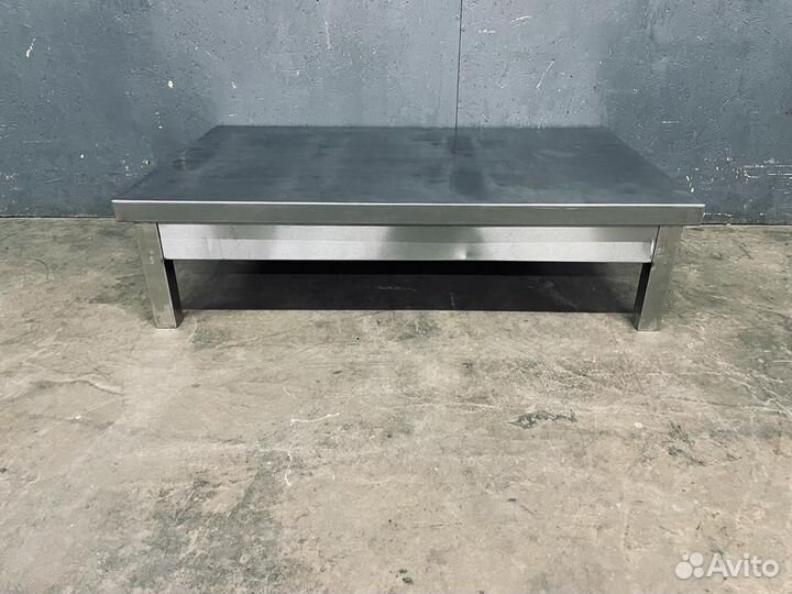 Подтоварник из нержавеющей стали 100х60 см