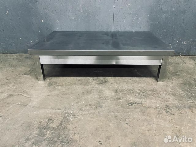 Подтоварник из нержавеющей стали 100х60 см