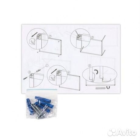 Доска магнитно-маркерная (90х120 см), алюминиевая