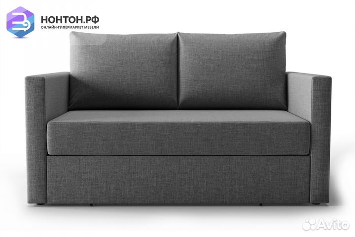 Диван выкатной Берг рогожка темно-серая